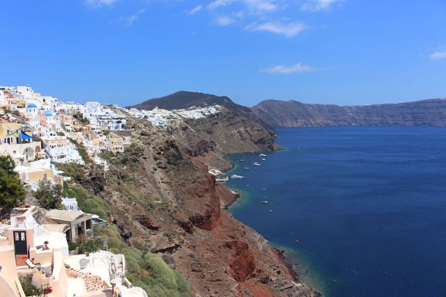 1-Day Boat Trip: Santorini Volcano, Thirassia & Oia Sunset - Thirassia offers lunch, water, and a choice of pace