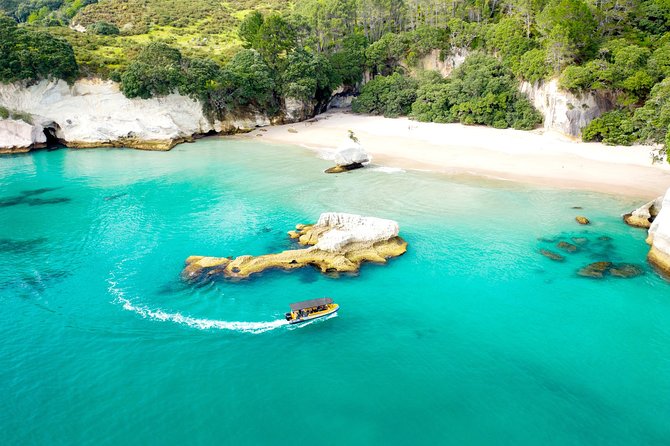 2 Hour Cathedral Cove and Volcanic Coast Cruise with Shade Canopy - What the boat ride feels like