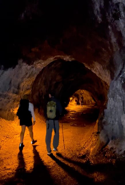 A Guided Hike Adventure: Kilauea Iki Crater and a Lava Tube - Packs, poles, food, and rain gear