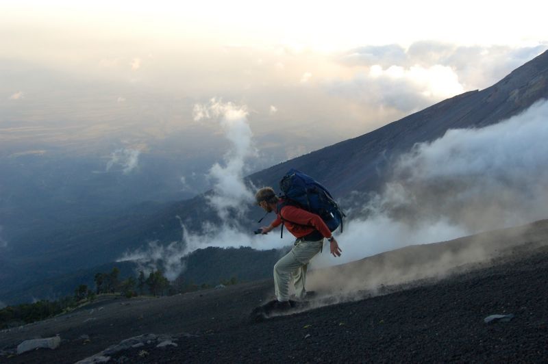 Acatenango Volcano 2-Day Hike - A three-hour descent through a different route