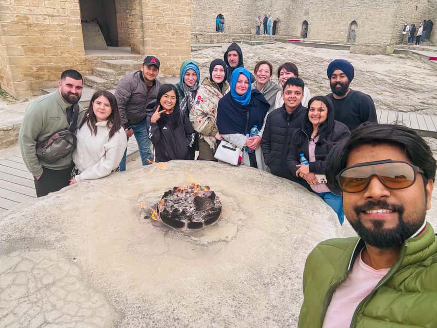 Baku: Gobustan, Mud Volcanoes, Fire Temple, & Yanar Dag Tour - Mud volcanoes: an off-road stop with a cash surprise
