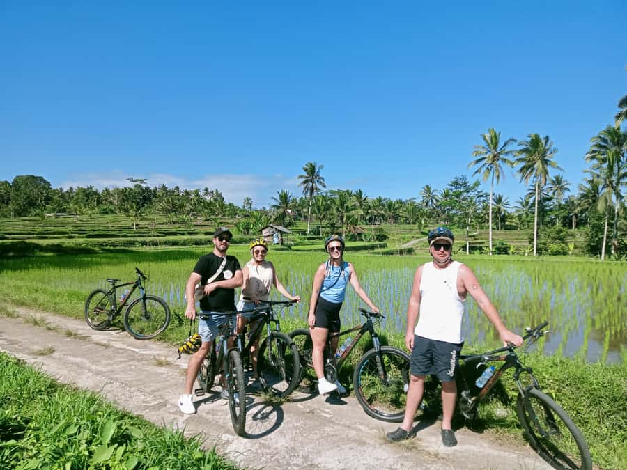 Bali Natural Downhill Cycling Tour and visit Batur Volcano - Mount Batur and the crater lake viewpoint