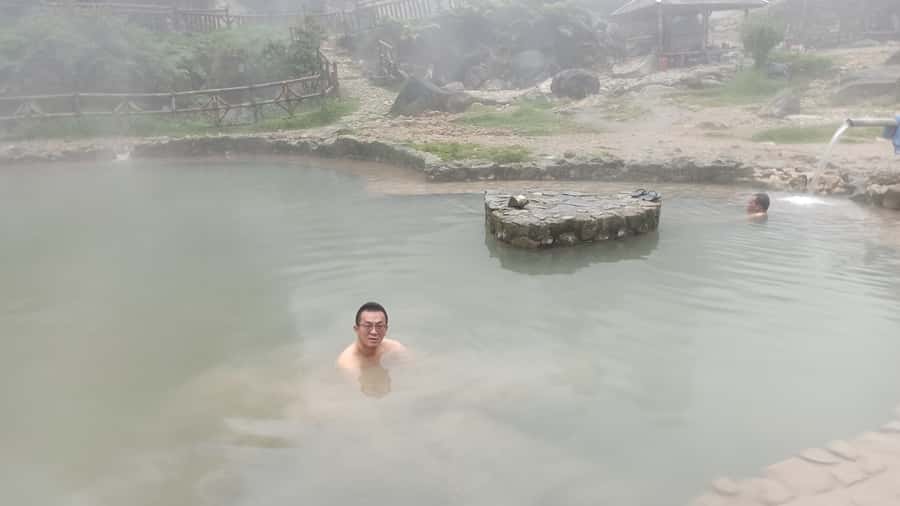Bandung: White Crater Hotspring Tea Plans And Lunch Included - Lunch and lake time at Glamping Lakeside Rancabali