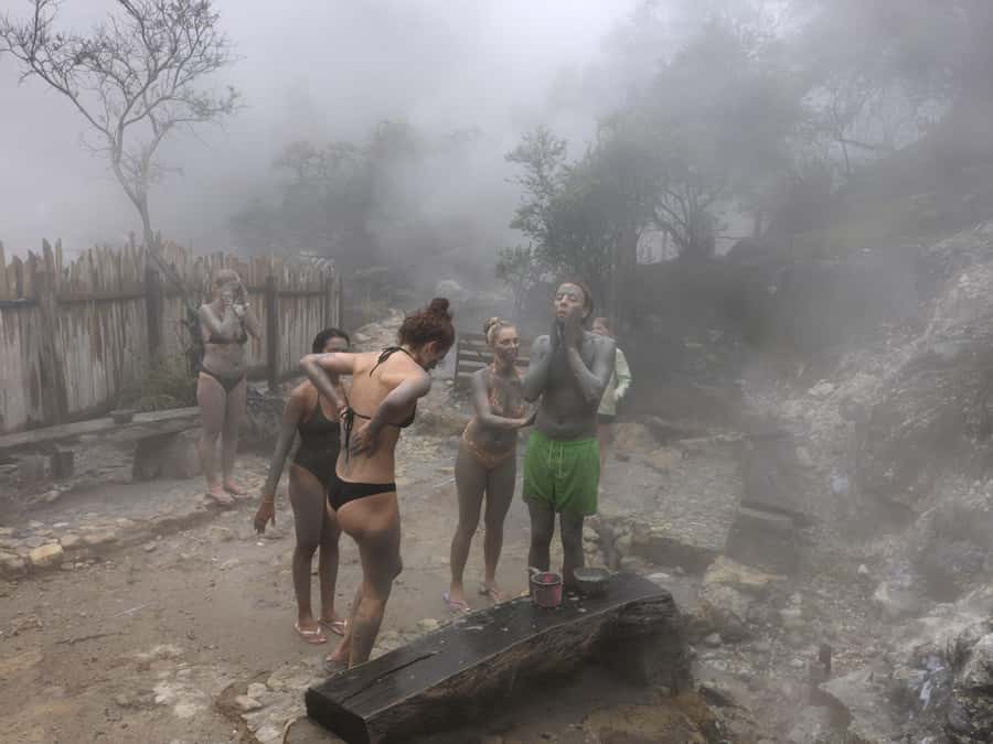 Bandung: White Crater, Scenic Tea Plantations & Hot Spring - Hot Springs, Mud Baths, and Cold Plunges