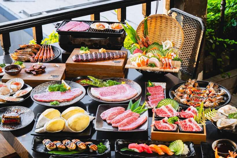 Bangkok: About Beef Lava Grill Buffet Package - Premium beef over lava stones