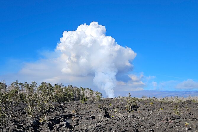 Big Island Waterfalls, Blacksand Beaches, Lava Tubes & Volcanoes - Rainbow Falls and a famous banyan tree