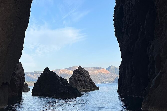 Boat Tour from Lipari between Volcanoes and Uncontaminated Landscapes 4/6 pax - The Mummy, Arco degli Angeli, and Lipari’s Faraglioni