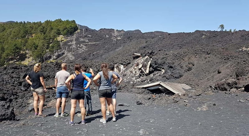 Da Taormina : Etna Nord Basic and Alcantara Gorges - Starting the Day by City Bus Stop