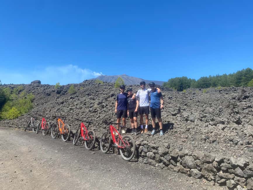 E-mtb tour through lava flows and down to Alcantara gorges - What the $106 price really covers