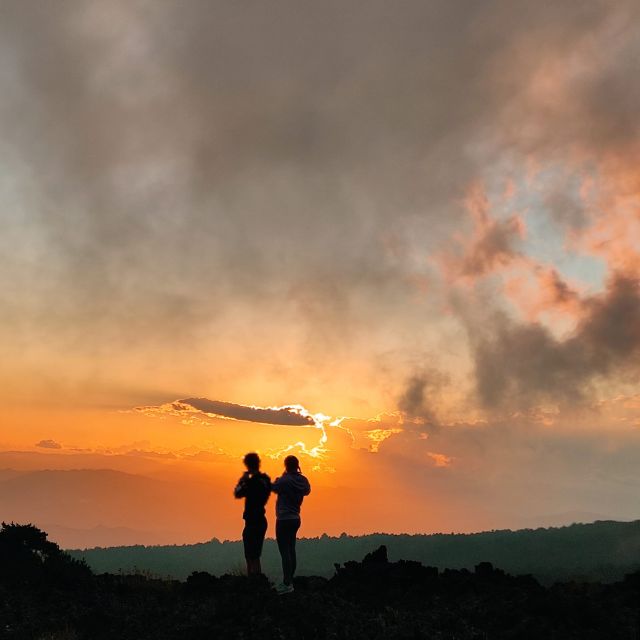 Etna excursions at sunset ancient craters and lava flows - What the guide adds to the volcanic setting