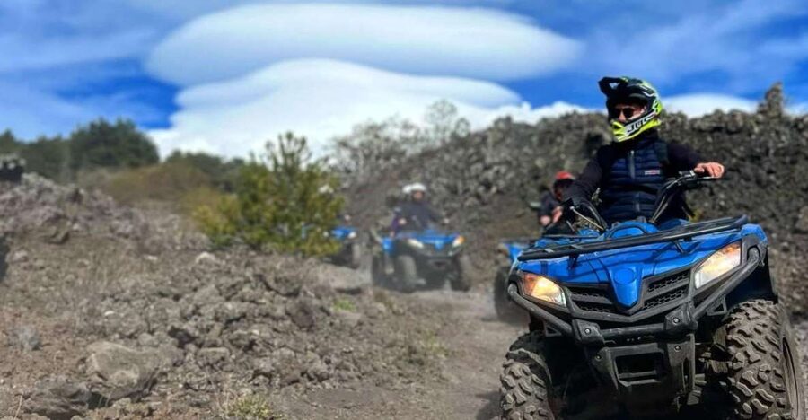 Etna quad tour - 2 hours - Entering an Etna Lava Flow Cave