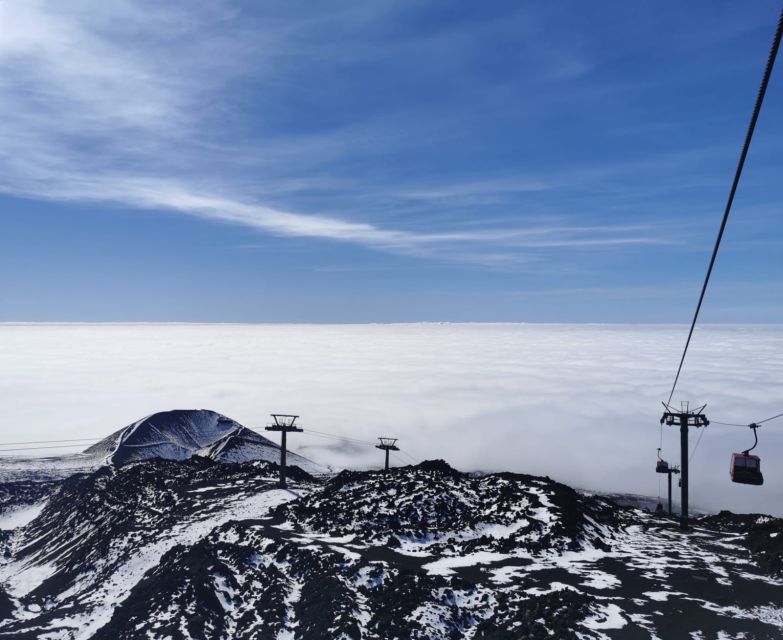 Etna South: High Altitude Winter Trek with an Alpine Guide - Valle del Bove: the wide view on the descent
