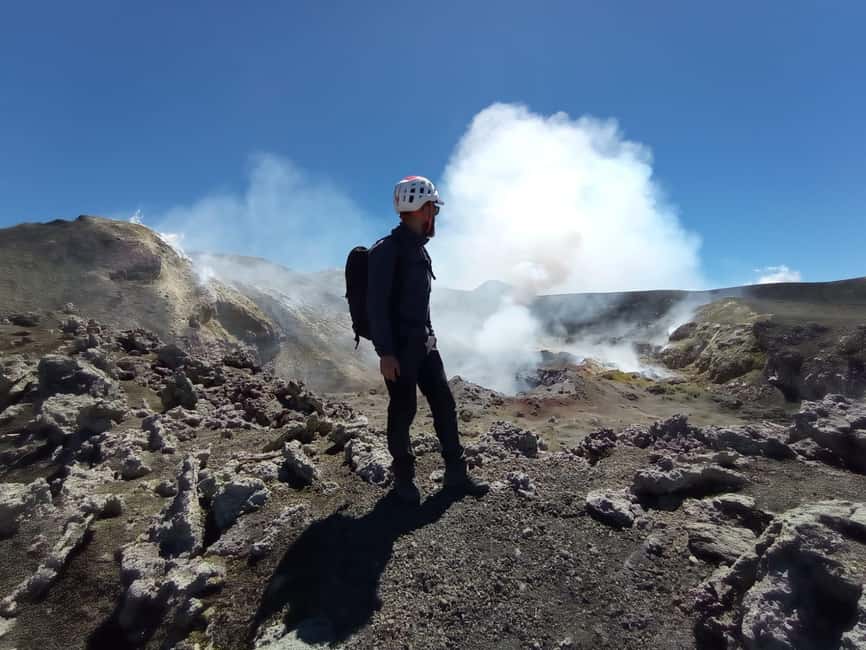 ETNA, SUMMIT CRATERS - The return route depends on mountain conditions
