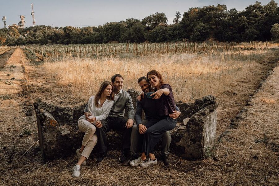 Etna Urban Winery, Vineyard Walk & Sunset Tasting Dinner - Meeting the guide at the wooden gate