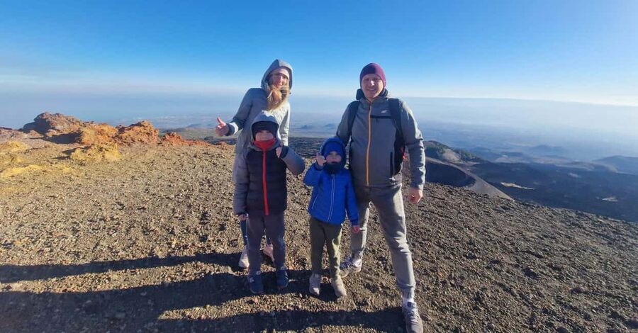 Etna walking tour, visit of a lava tunnel, Arancino tasting - Reaching Etna at about 1,900 meters