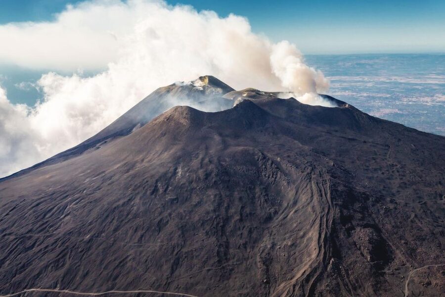 Fiumefreddo: Group Flight Helicopter Tour over Etna - Piano Provenzana and the craters called la bottoniera