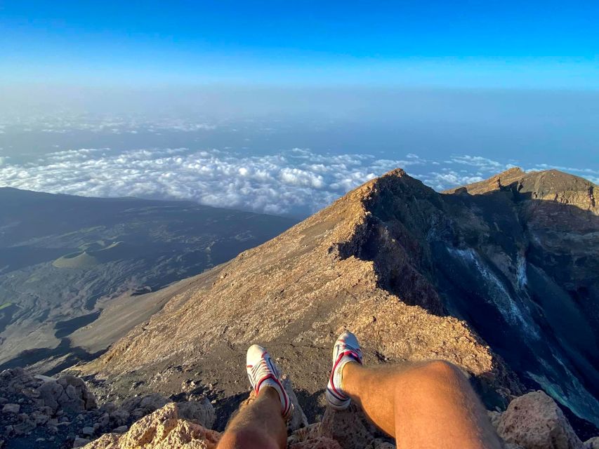 Fogo Island: Pico do Fogo Volcano Summit Hike - The ash descent toward Chã das Caldeiras