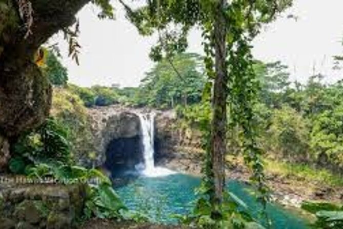 From Big island Kona Volcanoes and Waterfalls Shared Tour - Rainbow Falls: a short tropical finale