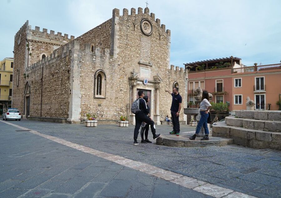 From Catania: Full-Day Mount Etna and Taormina Tour - Riding up to Rifugio Sapienza