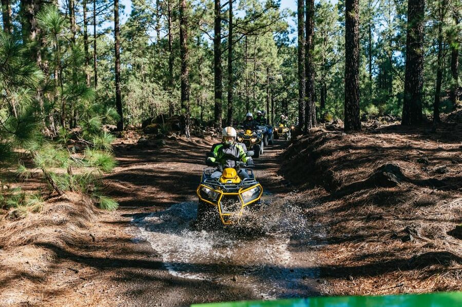 From Costa Adeje: Mount Teide Forest Off-Road Quad Bike Tour - Getting comfortable on a quad