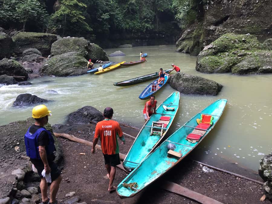 From Manila: Taal Volcano Island & Pagsanjan Falls Day Tour - Swimming inside the falls