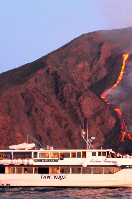 From Milazzo: Panarea & Stromboli Boat Trip - Stromboli: two hours beside an active volcano