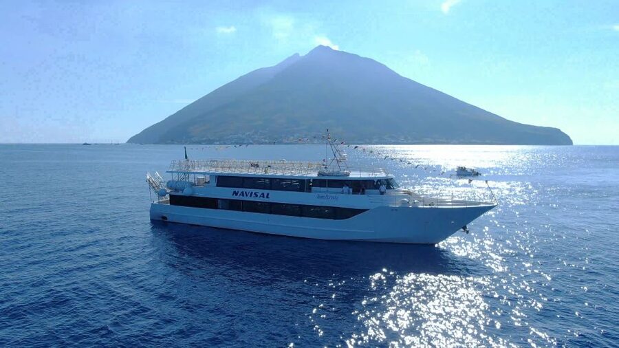 From Milazzo: Panarea & Stromboli Cruise Excursion - Panarea begins with Cala Junco from the sea