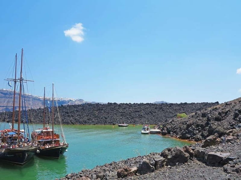 From Old Port:Volcanic Islands Boat Trip & Hot Spring Visit - The 15-minute crossing through the caldera