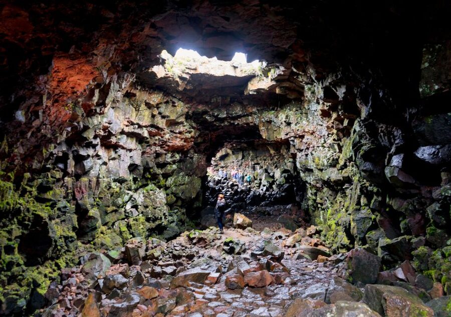 From Reykjavik: Golden Circle and Lava Caving Adventure - Kerið adds colour to the route