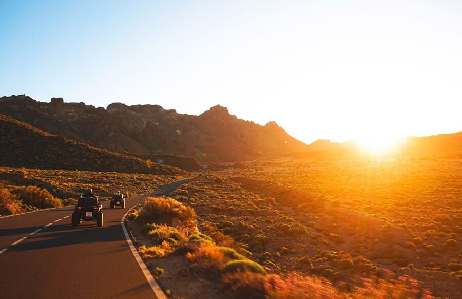 From Santiago del Teide: Sunset Quad Trip to Mount Teide - From hotel pickup to the Santiago del Teide office