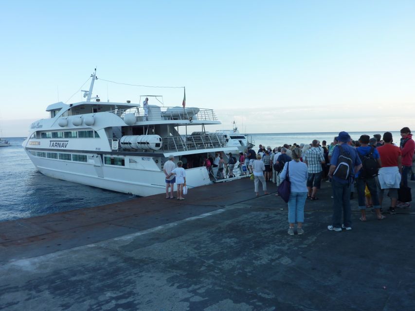 From Taormina: Chic Panarea and Stromboli Day Tour - The boat ride and what the fine print means