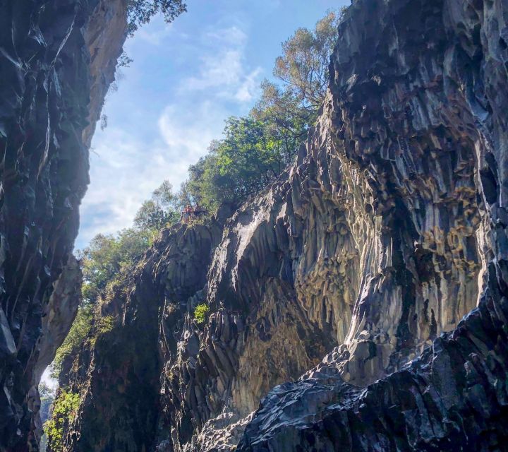 From Taormina: Etna Summit Area, Lunch & Alcantara Tour - Alcantara Gorge Adds a Cooler Finish