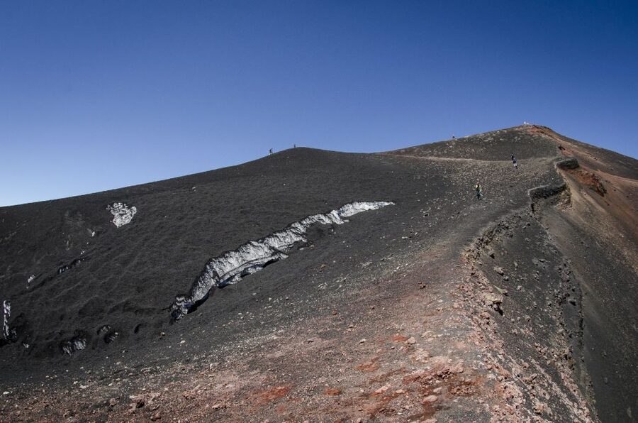 From Taormina: Etna Upper Craters Day Tour - The coach ride toward Etna
