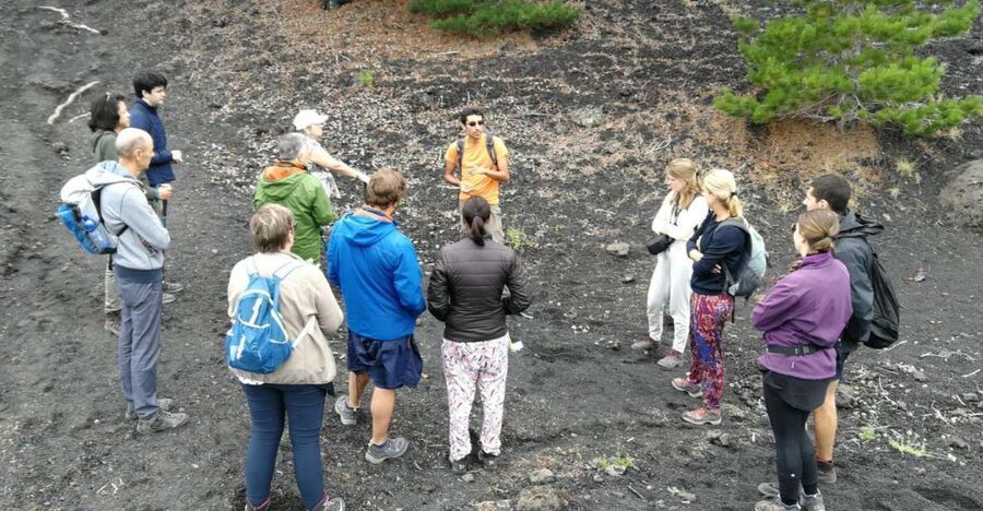 From Taormina: Full-Day Etna, Wine & Alcantara Canyons Tour - Inside one of Etna’s lava caves