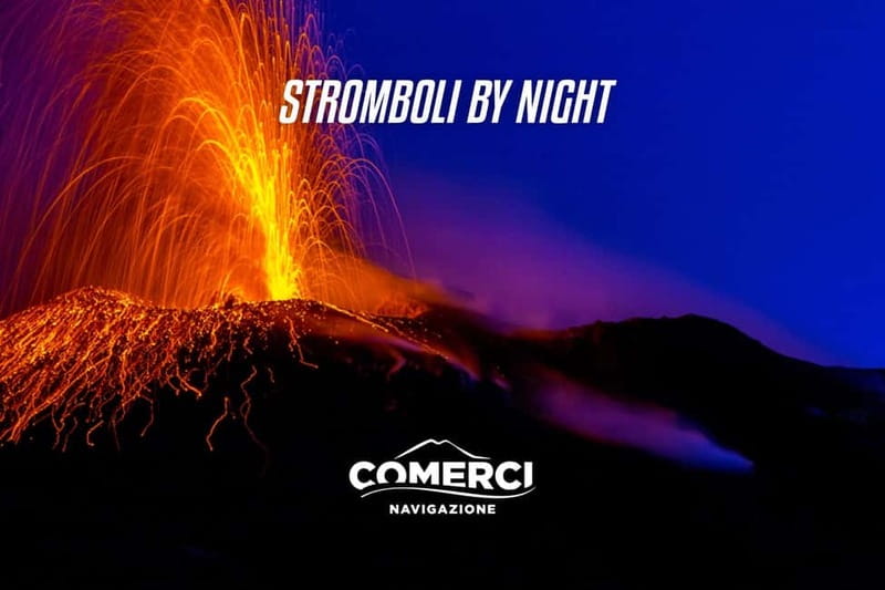 From Troepa: Stromboli by night - From Tropea to Stromboli by boat