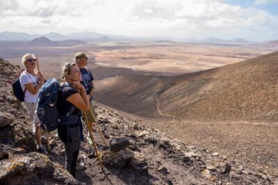 volcanic hike to the crater edge