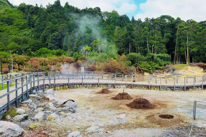 Furnas: Volcano Wonders, Tea Plantation & Waterfall Tour - Santa Iria Lookout starts the morning with cliffs and sea air
