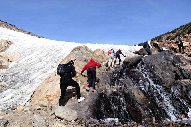 Glacier Hiking & Geothermal Cave Pools Tour - St. Mary’s Glacier at 10,200 feet