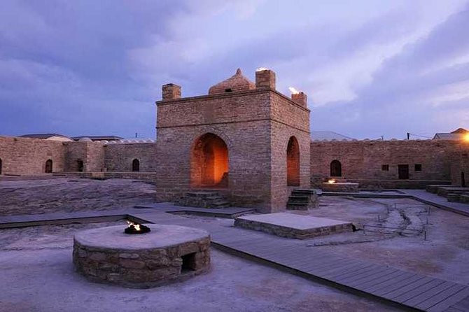 Gobustan, Mud Volcano, Burning Mountain and Fire Temple Tour - Yanar Dag, where the hillside keeps burning