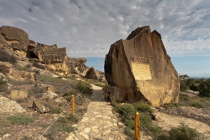 Gobustan, Mud Volcano, Burning Mountain and Fire Temple Tour - Mud volcanoes: cold, bubbling earth near the Caspian