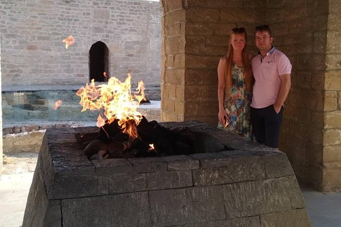 Gobustan,Mud Volcanoes & Absheron Peninsula full day tour - Yanar Dag, the naturally burning hillside