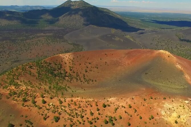 Grand Canyon + Ancient Ruins + Volcano Full Day Christian Tour - Leaving Flagstaff beneath Humphreys Peak