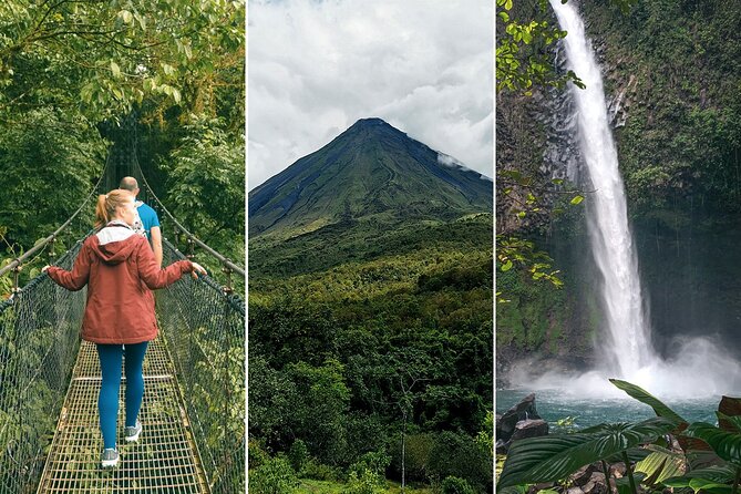 Hanging Bridges, Volcano Hike and La Fortuna Waterfall - Key points at a glance