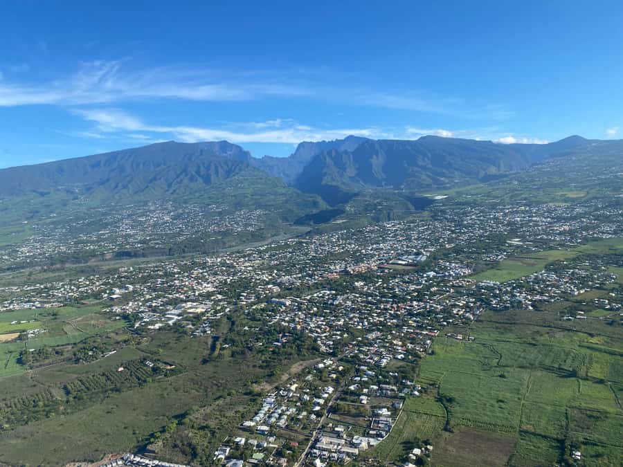 Helicopter flight over Reunion's volcanoes and cirques from St Pierre - Piton de la Fournaise and the Island’s Volcanic Past
