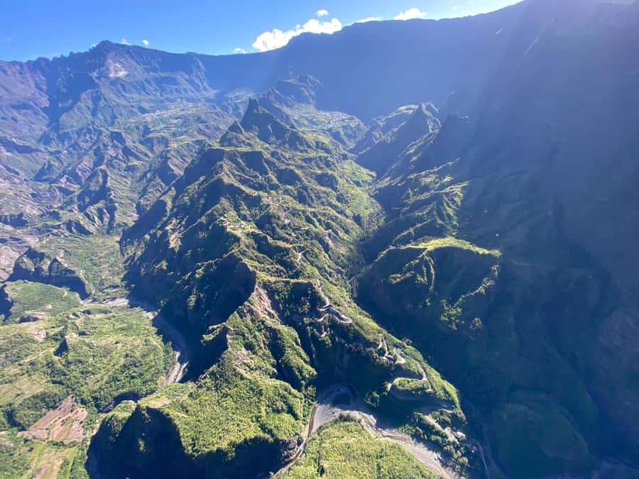 Helicopter flight over Reunion's volcanoes and cirques from St Pierre - Is $359 a Fair Price?