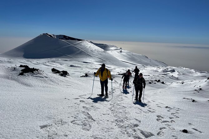 Hike near the summit craters up to the maximum safe altitude currently foreseen - The final altitude is impressive, but not a summit climb