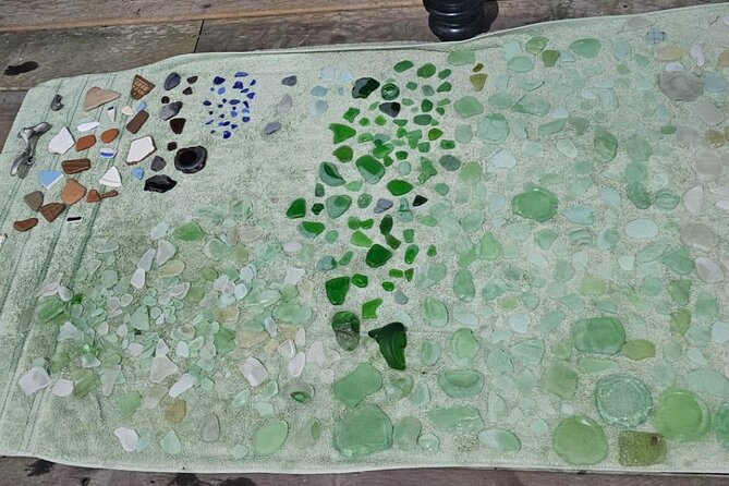 Hike St. Kitts: Sea Glass Discovery at Volcanic Beach - What you may find in the black sand