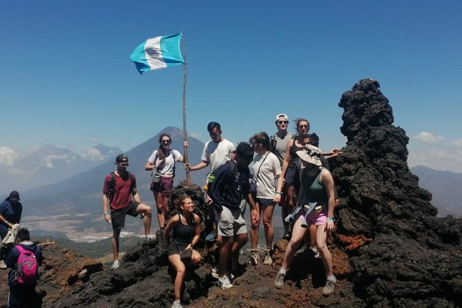 Hike to Pacaya Volcano from Antigua - Reaching the plateau above the lava fields