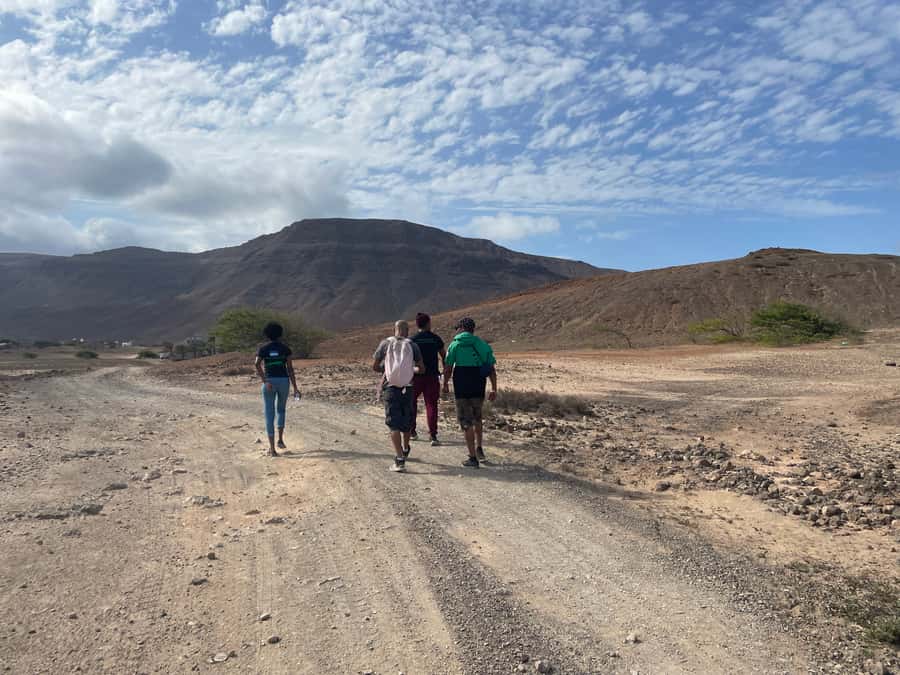 Hike Volcano Viana - Walking across São Vicente’s dry volcanic ground