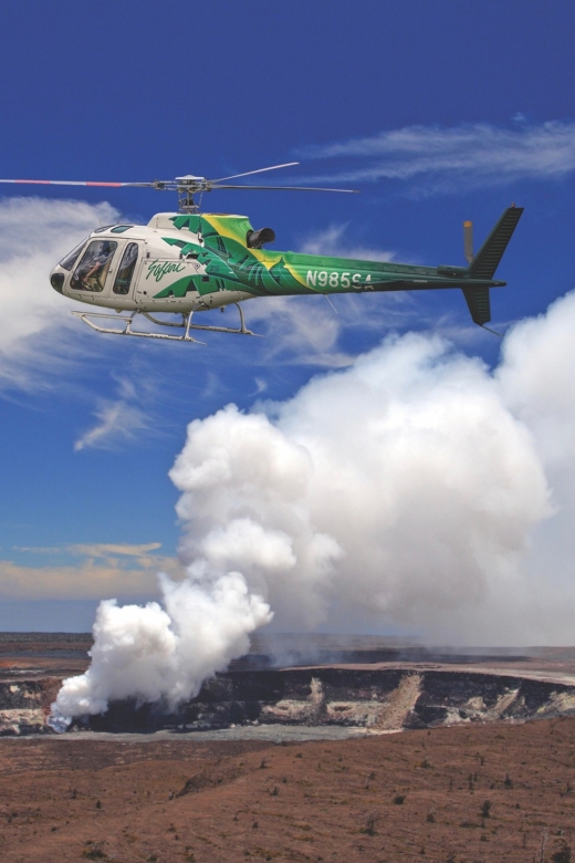 Hilo: Hawaii Volcanoes National Park Flight - Kilauea caldera from a rare angle